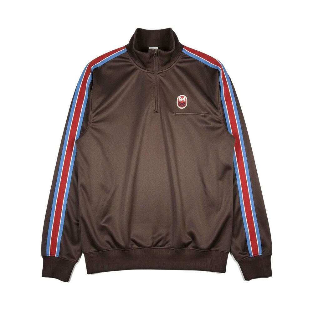 Old Navy Heritage 94 Track Jacket 1/4 Zip Brown XXL Blokecore Euro Sport Boxy